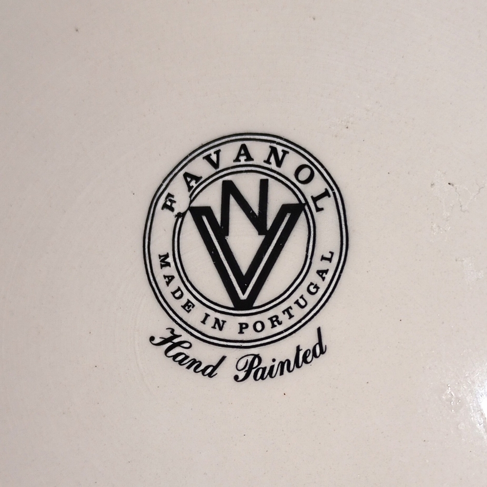 Favanol Portugal Crate & Barrel Martinique Dinner Plate - Picture 2 of 3
